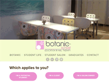 Tablet Screenshot of botanicnailschool.com